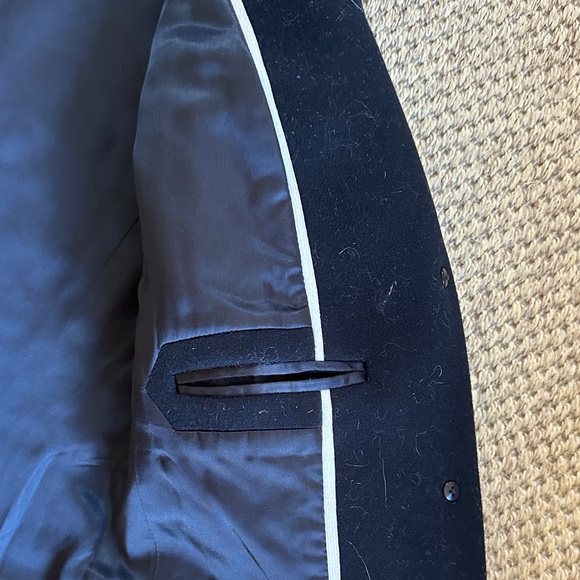 J. Crew Black Vintage 100% Wool Coat - Picture 8 of 14